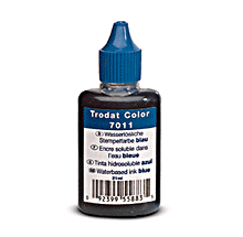 7011B Stamp Pad Ink 28ml, Blue